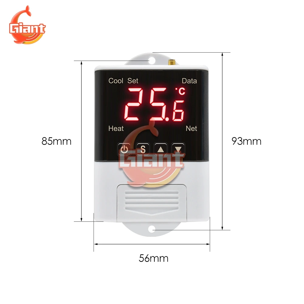 DTC1201 W3001 W3002 12V AC 110V 220V Thermostat NTC Sensor Digital Display WiFi Temperature Controller Digital Thermoregulator
DTC1201 W3001 W3002 12V AC 110V 220V Thermostat NTC Sensor Digital Display WiFi Temperature Controller Digital Thermoregulator