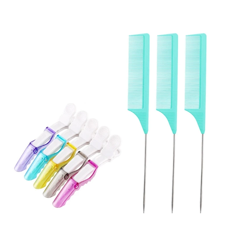Y98B 1Set Non-slip Fashion Hair Clips Steel Tail Comb Hairdressing Tool Hair Claw Salon Section Clip
Y98B 1Set Non-slip Fashion Hair Clips Steel Tail Comb Hairdressing Tool Hair Claw Salon Section Clip