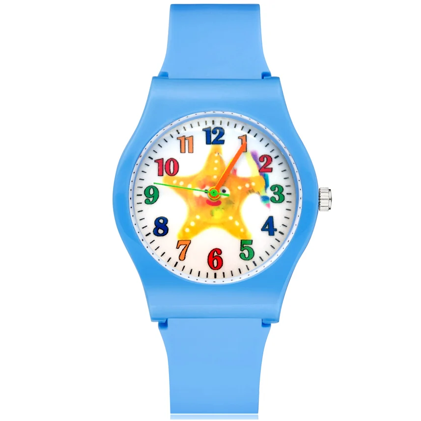 Children's Cute Cartoon Starfish Style Student Boy Girl Rubber Strap Quartz Wrist Watches JO16
Children's Cute Cartoon Starfish Style Student Boy Girl Rubber Strap Quartz Wrist Watches JO16