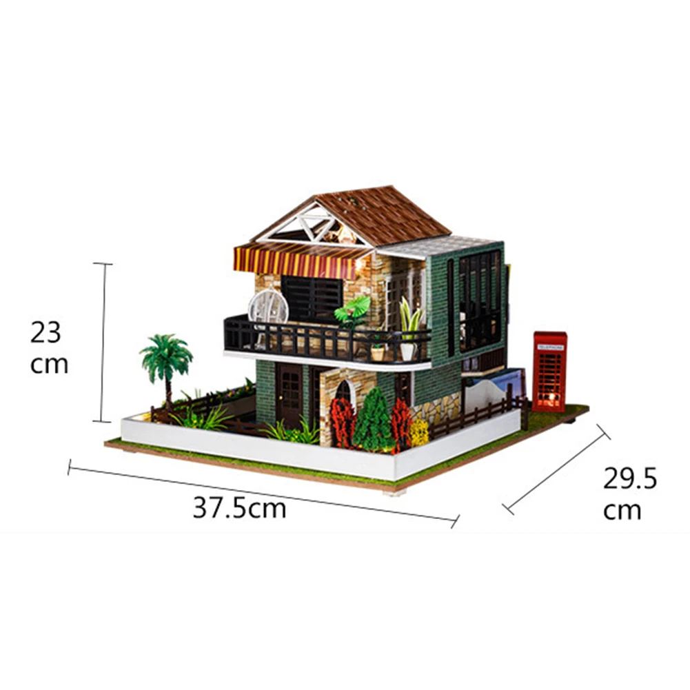 DIY Dollhouse Big Miniature Building Kits House Dolls Wooden Cafe Doll House Accessories FurnitureChildren's Toys Birthday Gift
DIY Dollhouse Big Miniature Building Kits House Dolls Wooden Cafe Doll House Accessories FurnitureChildren's Toys Birthday Gift