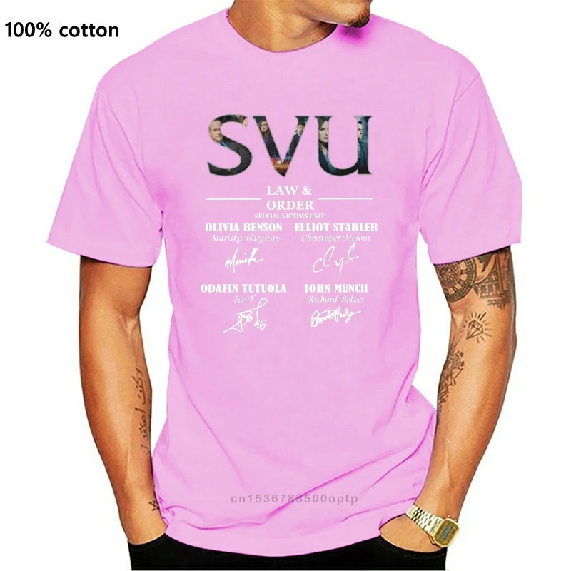 

New SVU Law And Order Special Victims Unit Signature T-Shirt Men's Tee Shirt Short