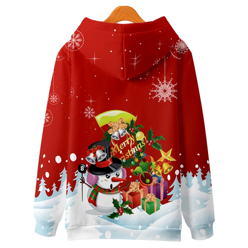 2021 Christmas Hoodies Sweatshirts Fashion Men/Women Capless Sweatshirt Mens Long Sleeve Unisex 3D Print Hoodies Clothes