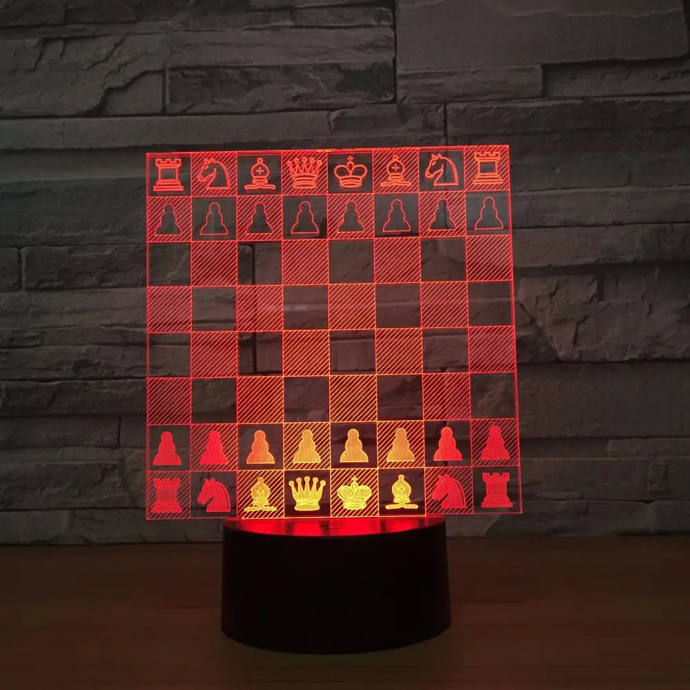 Chess 3D LED Lamp 7/16 Colors Night Lamps Touch Led Usb Table Lampara Lamp Sleeping Home Decor Nightlight For Friends Gift
Chess 3D LED Lamp 7/16 Colors Night Lamps Touch Led Usb Table Lampara Lamp Sleeping Home Decor Nightlight For Friends Gift