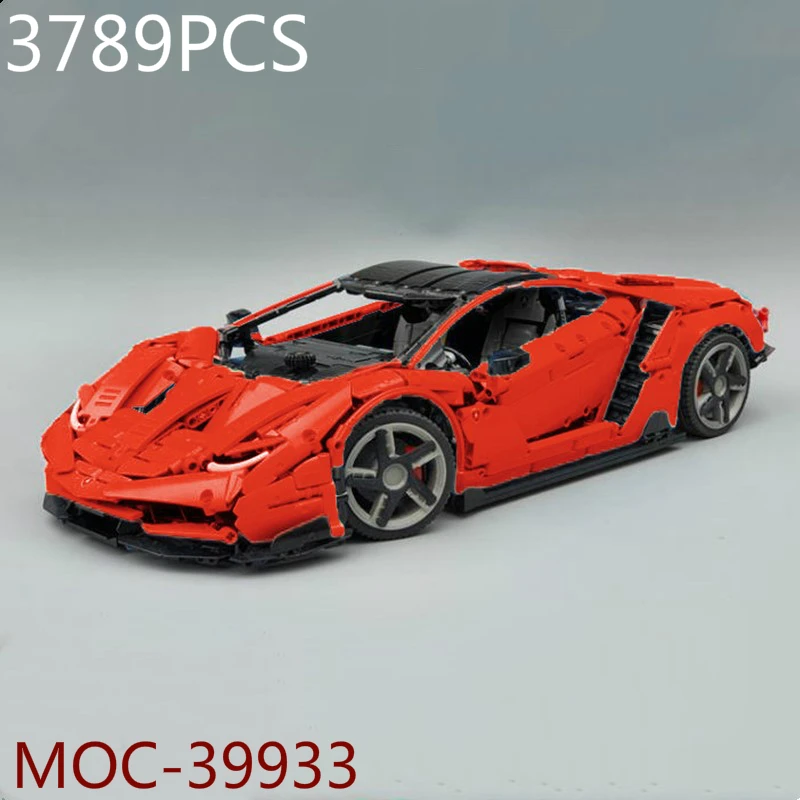 Lamborghini 100 year Centenario 1:8 hypercar Super Racing Car Fit Lepinings Technic moc-39933 Model Building Blocks Toy Gift 
Lamborghini 100 year Centenario 1:8 hypercar Super Racing Car Fit Lepinings Technic moc-39933 Model Building Blocks Toy Gift