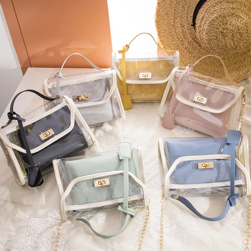 Ladies Transparent Transparent Bag PVC Jelly Small Shoulder Party Bag Luxury Brand Handbags Crossbody Bags for Women Fashion
Ladies Transparent Transparent Bag PVC Jelly Small Shoulder Party Bag Luxury Brand Handbags Crossbody Bags for Women Fashion