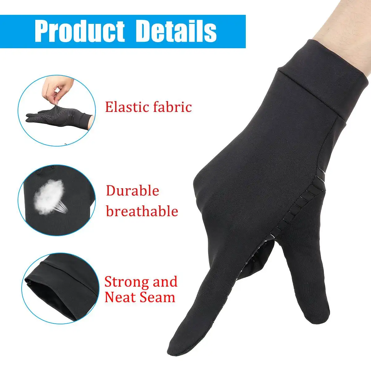 Womens Mens Copper Fiber Therapy Compression Gloves Hand Arthritis Joint Pain Relief Full Finger Therapy Gloves Touch Screen
Womens Mens Copper Fiber Therapy Compression Gloves Hand Arthritis Joint Pain Relief Full Finger Therapy Gloves Touch Screen