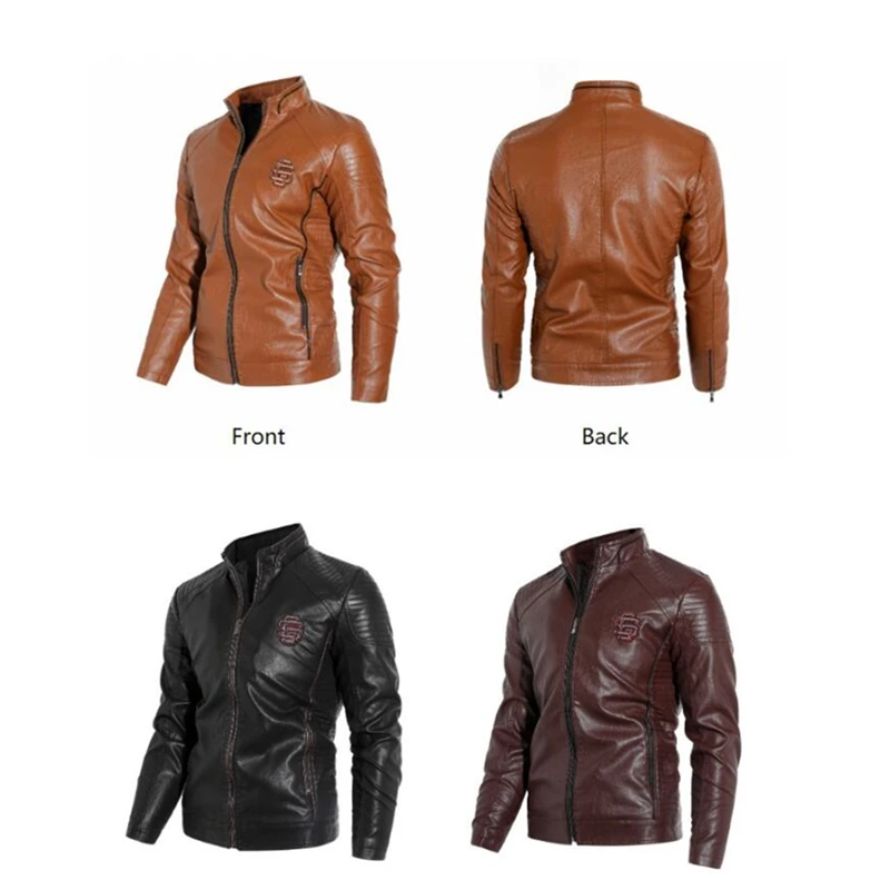 ALSYIQI Men's PU Leather Jacket Causal Belted Faux Leather Motorcycle Jacket Zipper Biker Coat
ALSYIQI Men's PU Leather Jacket Causal Belted Faux Leather Motorcycle Jacket Zipper Biker Coat