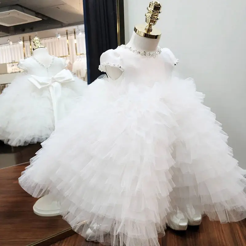 Princess Dress Girls Tutu Lace Mesh Birthday Prom Toddler Baby Kids Elegant Wedding Party Clothes Children Baptism Gown 2022
Princess Dress Girls Tutu Lace Mesh Birthday Prom Toddler Baby Kids Elegant Wedding Party Clothes Children Baptism Gown 2022