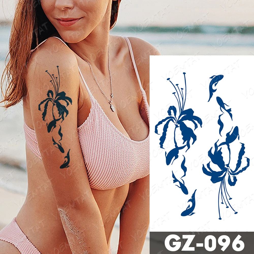 Juice Lasting Waterproof Temporary Tattoo Sticker Mehndi Peony Flower Letter Flash Tattoos Women Ink Body Art Arm Fake Tatto Men
Juice Lasting Waterproof Temporary Tattoo Sticker Mehndi Peony Flower Letter Flash Tattoos Women Ink Body Art Arm Fake Tatto Men