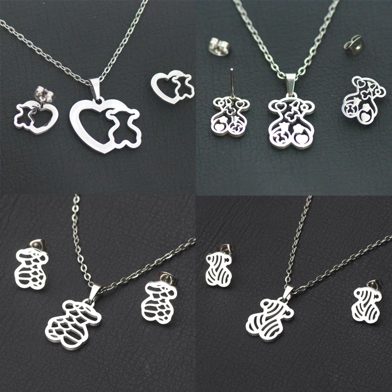 Hollow Heart Flower Set For Women Stud Earring Pendant Necklace Anniversary Fashion Jewelry
Hollow Heart Flower Set For Women Stud Earring Pendant Necklace Anniversary Fashion Jewelry