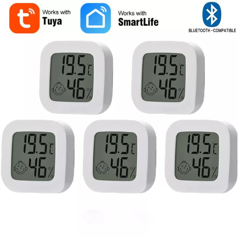 Tuya Bluetooth-compatible Smart Thermometer Sensor Mobile Phone Wireless Temperature Sensor Tuya Smart APP Remote Control
Tuya Bluetooth-compatible Smart Thermometer Sensor Mobile Phone Wireless Temperature Sensor Tuya Smart APP Remote Control