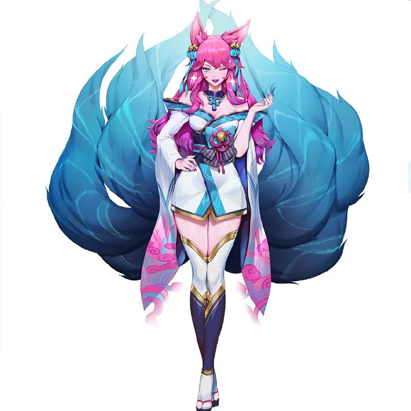Spirit Blossom Ahri LOL cosplays Spirit Blossom Ahri cosplay costume kimono dress female can custom made
Spirit Blossom Ahri LOL cosplays Spirit Blossom Ahri cosplay costume kimono dress female can custom made