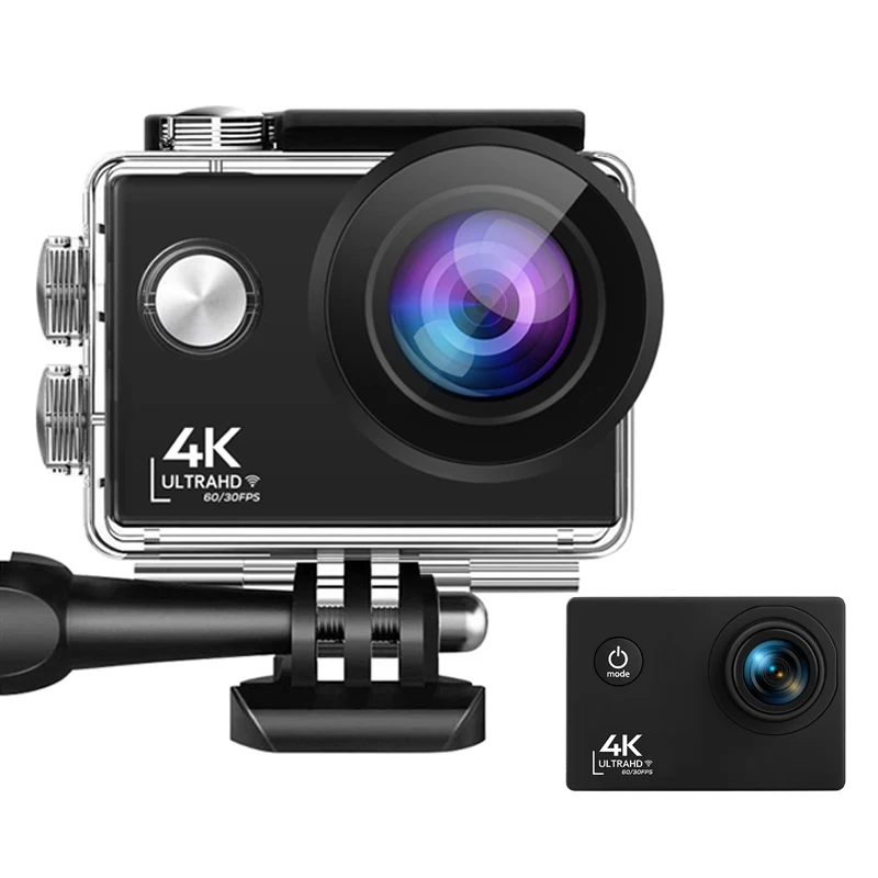 

Action Camera 24MP Wifi Ultra HD 4K 60fps 2.0 inch IPS Screen Sport Helmet Camera 30M Go Waterproof Video Recording DV Cameras