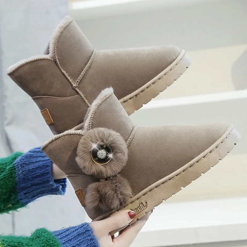 2022 Women Winter Warm Boots for Women Winter New Flat Heel Retro Plush Flock Boots Large Size Female Comfortable Boots
2022 Women Winter Warm Boots for Women Winter New Flat Heel Retro Plush Flock Boots Large Size Female Comfortable Boots