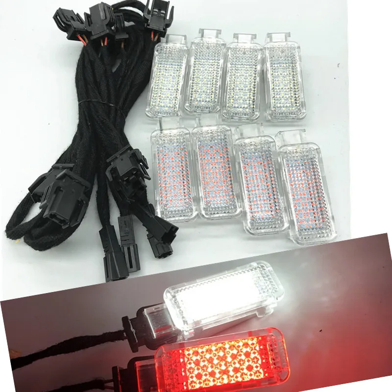 Car Red/White LED Door Panel Warning Light Wiring Harness No disassembly For Audi A3 S3 A4 S4 B8 A5 A6 S6 C7 A7 A8 Q3 Q5 Q7 TT
Car Red/White LED Door Panel Warning Light Wiring Harness No disassembly For Audi A3 S3 A4 S4 B8 A5 A6 S6 C7 A7 A8 Q3 Q5 Q7 TT