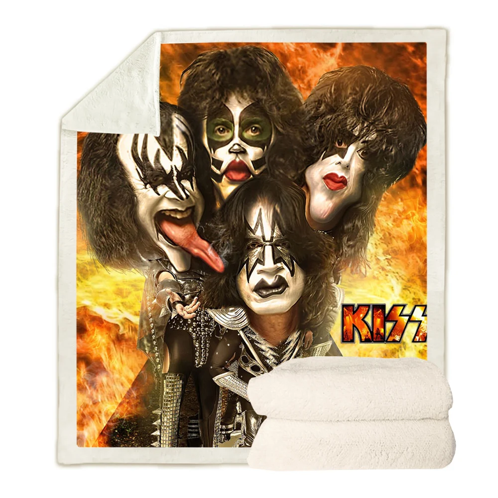 CLOOCL Hip Hop Rock Band KISS Fashion Casual Blanket 3D Print Double Layer Sherpa Blanket on Bed Home Textiles Dreamlike Style
CLOOCL Hip Hop Rock Band KISS Fashion Casual Blanket 3D Print Double Layer Sherpa Blanket on Bed Home Textiles Dreamlike Style