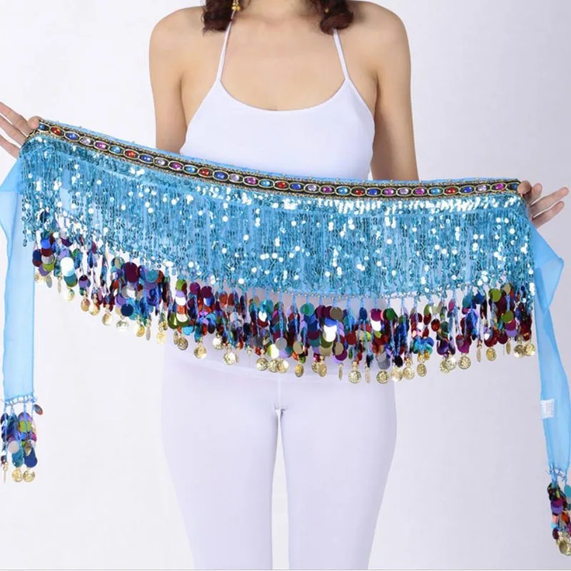 Belly Dancing Hip Scarf Tassel Waist Chain Sequin Stage Performance Waist Belly Dance Skirt Belt
Belly Dancing Hip Scarf Tassel Waist Chain Sequin Stage Performance Waist Belly Dance Skirt Belt