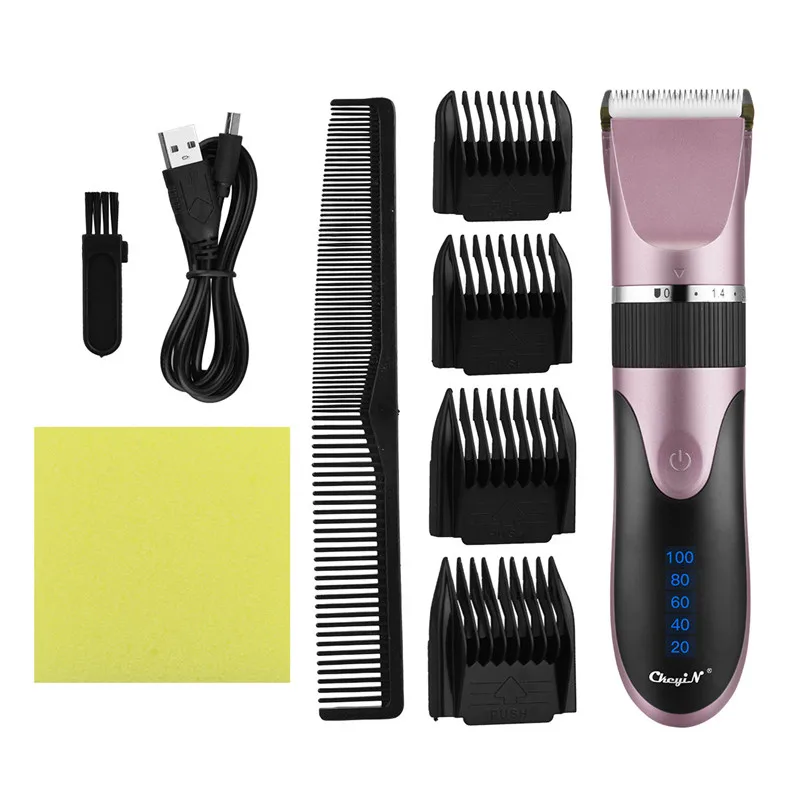 CkeyiN Usb Rechargeable Hair Clipper Cutter Machine Beard Trimer Ceramic Blade Adjustable Led Dispaly Trimmer Hair Cut Barber
CkeyiN Usb Rechargeable Hair Clipper Cutter Machine Beard Trimer Ceramic Blade Adjustable Led Dispaly Trimmer Hair Cut Barber