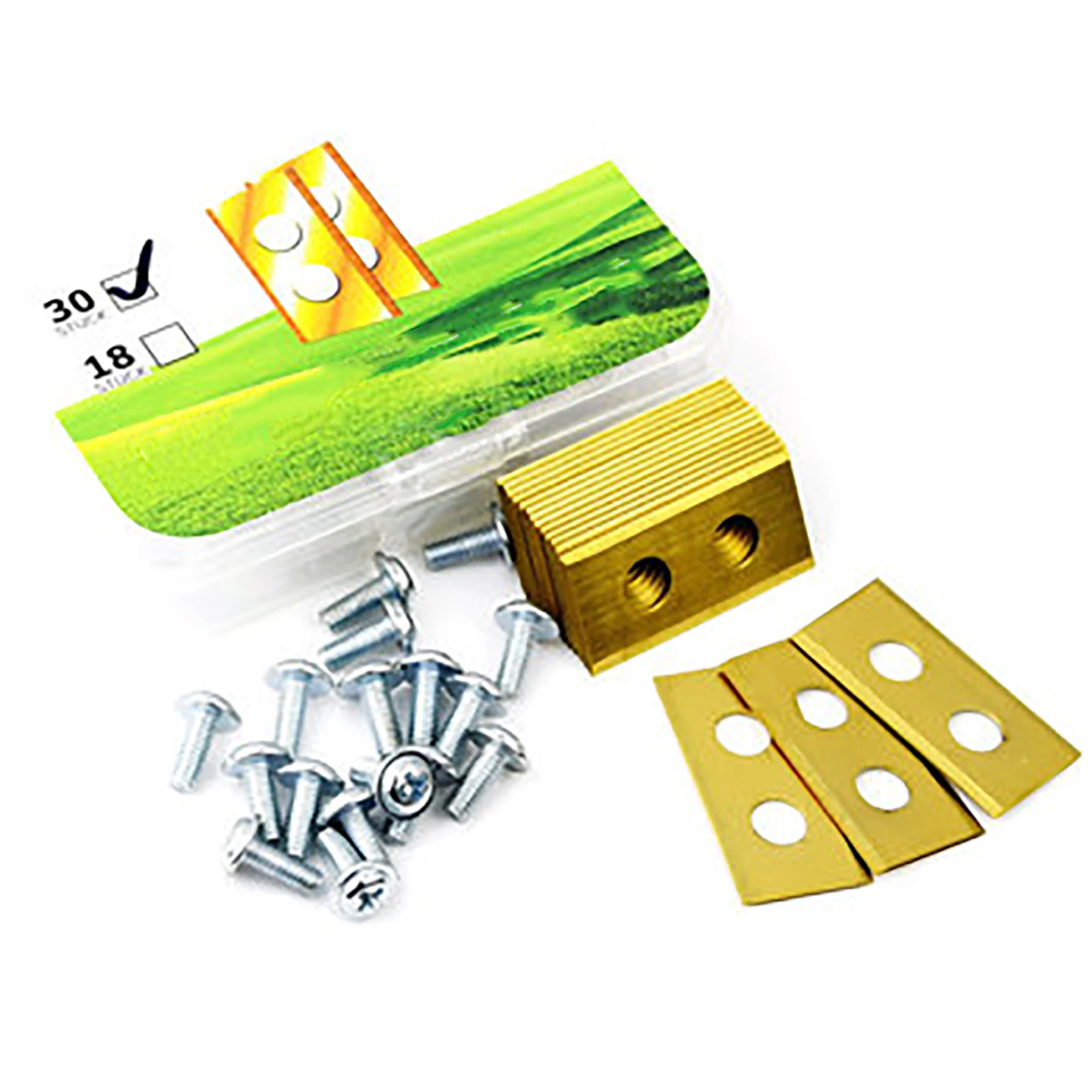 30pcs Lawn Mower Trimmer Blade Stainless Steel Blade Grass Trimmer Replacement for Husqvarna Automower Garden Tool Lawnmower
30pcs Lawn Mower Trimmer Blade Stainless Steel Blade Grass Trimmer Replacement for Husqvarna Automower Garden Tool Lawnmower