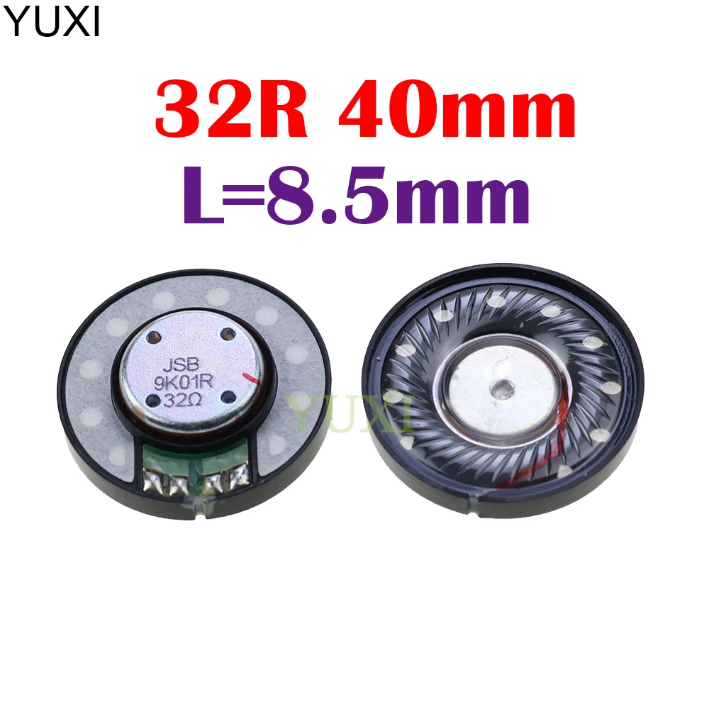 YUXI 1Pcs 40mm 32R 32ohm Headphone Speaker Noise Reduction Headset Bluetooth Speaker
YUXI 1Pcs 40mm 32R 32ohm Headphone Speaker Noise Reduction Headset Bluetooth Speaker