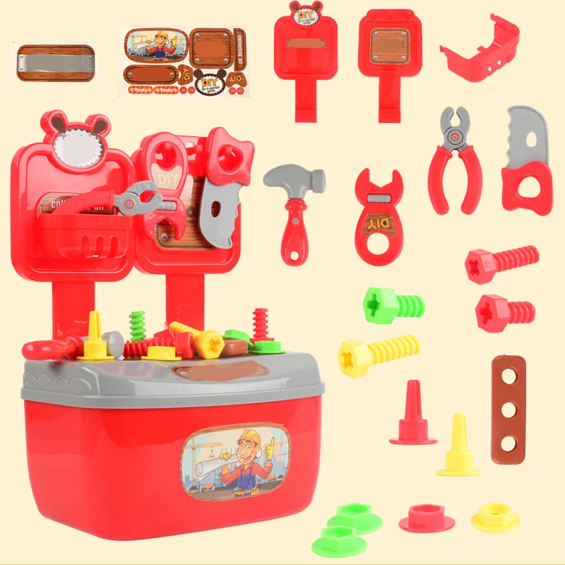 22 pieces of play house engineering repair ABS material entertainment toys durable toy repair tools amusement toy repair
22 pieces of play house engineering repair ABS material entertainment toys durable toy repair tools amusement toy repair
