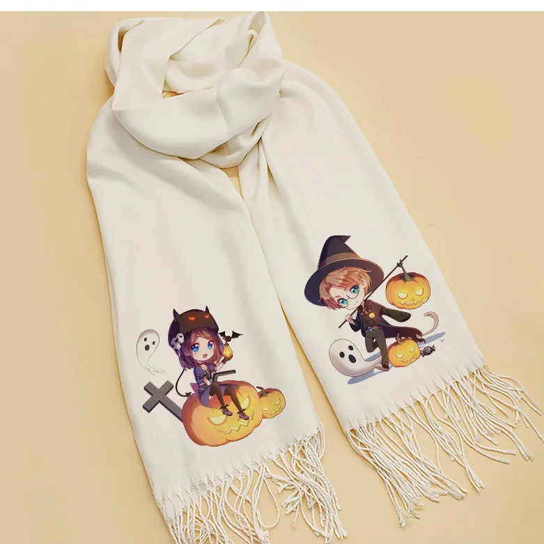 

Anime Game Identity Ⅴ Emma Woods Kreacher Pierson Cosplay Men Women Autumn Winter Warm Soft Neckerchief Student Fashion Scarf