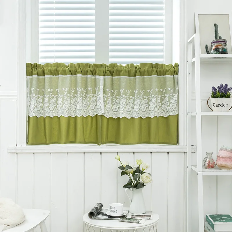 Japan and South Korea Series Polyester-cotton Lace Small Curtain Door Window Curtain Decorated Bedroom Living Room
Japan and South Korea Series Polyester-cotton Lace Small Curtain Door Window Curtain Decorated Bedroom Living Room