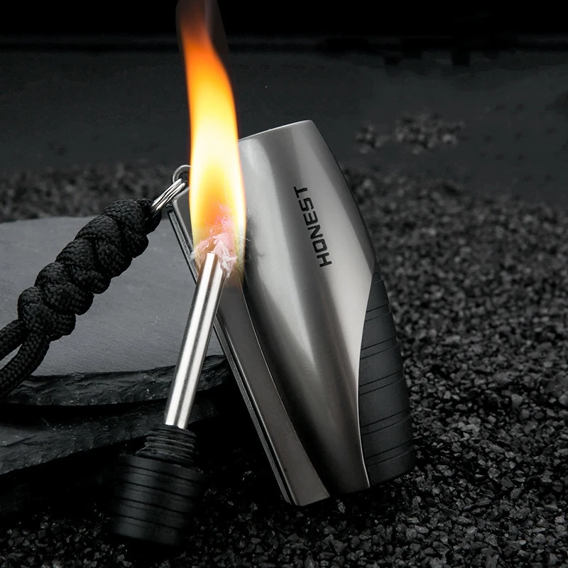 HONEST New Multi-functional Waterproof Outdoor Survival Camping Barbecue Kerosene Lighter Creative Outdoor Portable Flint Buckle 
HONEST New Multi-functional Waterproof Outdoor Survival Camping Barbecue Kerosene Lighter Creative Outdoor Portable Flint Buckle