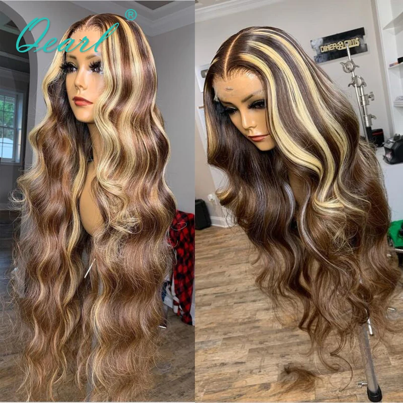 Loose Wave Lace Front Wig Brown Honey Blonde Highlights 32inchs 40inchs Human Hair Lace Frontal Wigs 13x4 Remy Hair 180% Qearl
Loose Wave Lace Front Wig Brown Honey Blonde Highlights 32inchs 40inchs Human Hair Lace Frontal Wigs 13x4 Remy Hair 180% Qearl