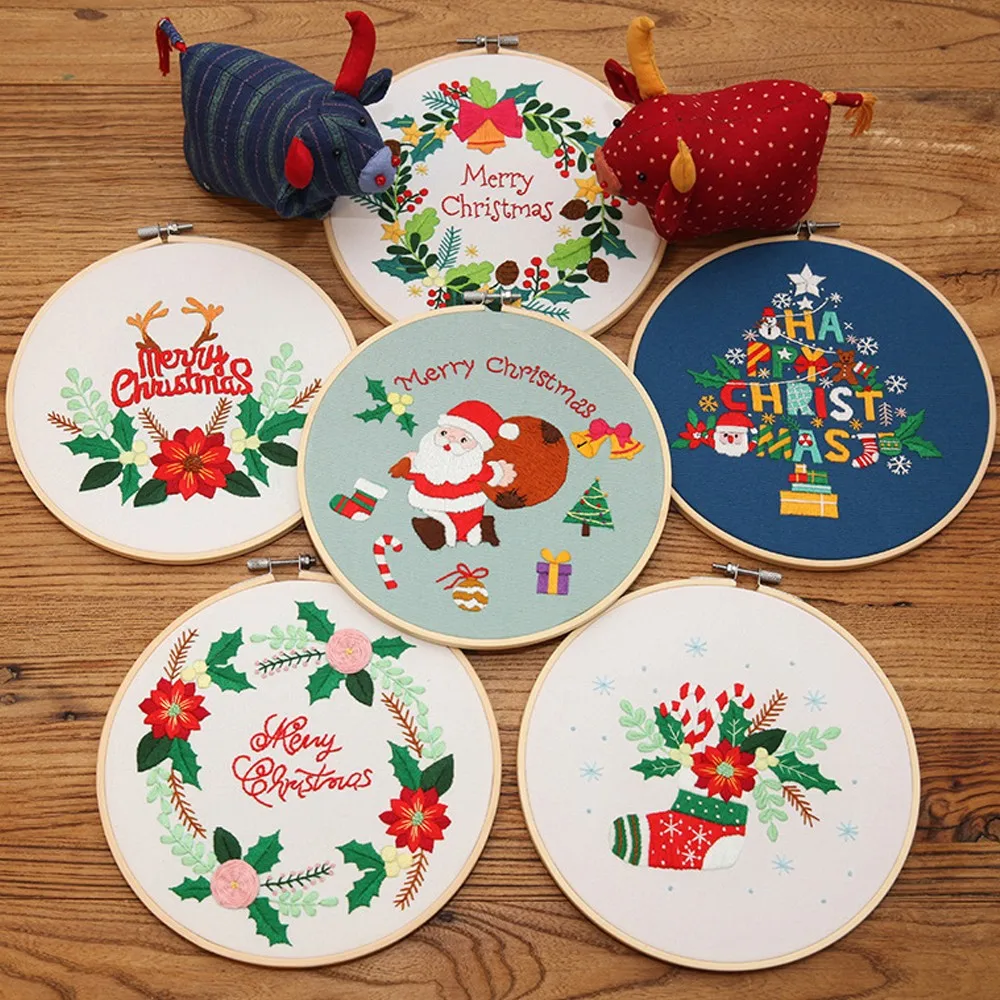 1pcs Embroidery Kit DIY Craft Embroidery Christmas Ornament Cross Stitch Kit Embroidery Hoop Frame Cross Stitch Punch Needle Kit
1pcs Embroidery Kit DIY Craft Embroidery Christmas Ornament Cross Stitch Kit Embroidery Hoop Frame Cross Stitch Punch Needle Kit