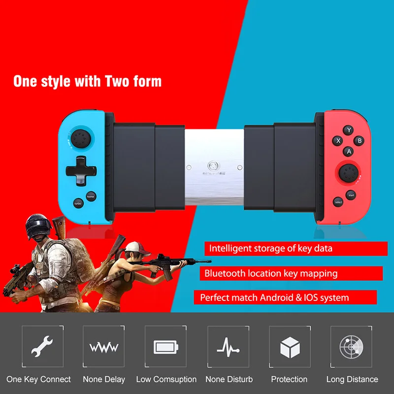 X6 Bluetooth-compatible Telescopic Game Controller Durable Wireless Gamepad Game Entertainment For PUBG Mobile Portable
X6 Bluetooth-compatible Telescopic Game Controller Durable Wireless Gamepad Game Entertainment For PUBG Mobile Portable