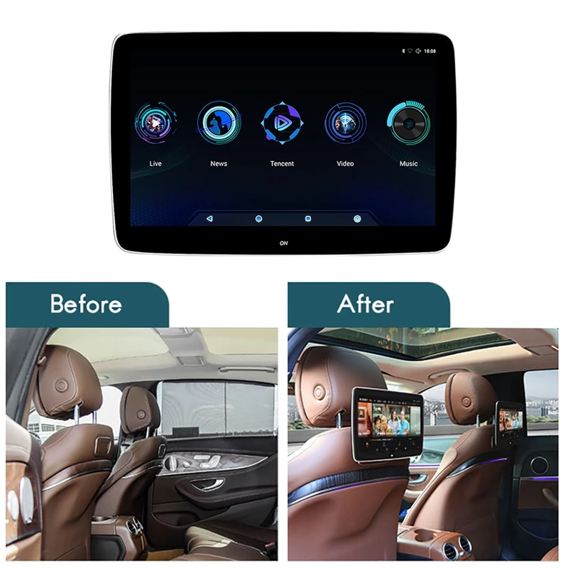 11.6 Inch 8-Core Android 9.0 Car Headrest WIFI Car Video Player Bluetooth Rear Seat Entertainment for Mercedes Benz
11.6 Inch 8-Core Android 9.0 Car Headrest WIFI Car Video Player Bluetooth Rear Seat Entertainment for Mercedes Benz