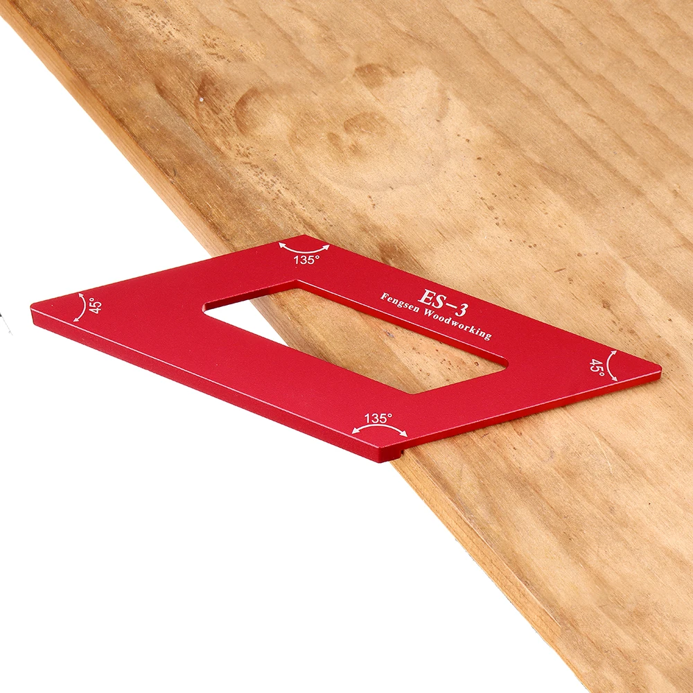 ES-3 Aluminum Alloy 45 Degree Marking Angle Ruler Parallel Ruler with Base Woodworking Measuring Scribing Tool
ES-3 Aluminum Alloy 45 Degree Marking Angle Ruler Parallel Ruler with Base Woodworking Measuring Scribing Tool