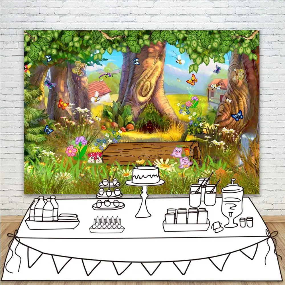 Baby Shower Backdrop Fairytale Magic Tree Forest Butterfly Wonderland Background for Girls Birthday Party Newborn Kid Photoshoot
Baby Shower Backdrop Fairytale Magic Tree Forest Butterfly Wonderland Background for Girls Birthday Party Newborn Kid Photoshoot