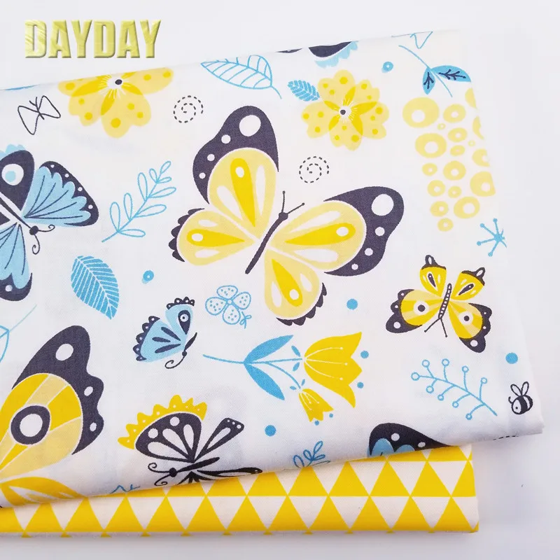 2pcs/set butterfly Yellow Printed Cotton Fabric Sewing Quilting Fabric for Patchwork Needlework DIY Handmade Material Accessorie
2pcs/set butterfly Yellow Printed Cotton Fabric Sewing Quilting Fabric for Patchwork Needlework DIY Handmade Material Accessorie