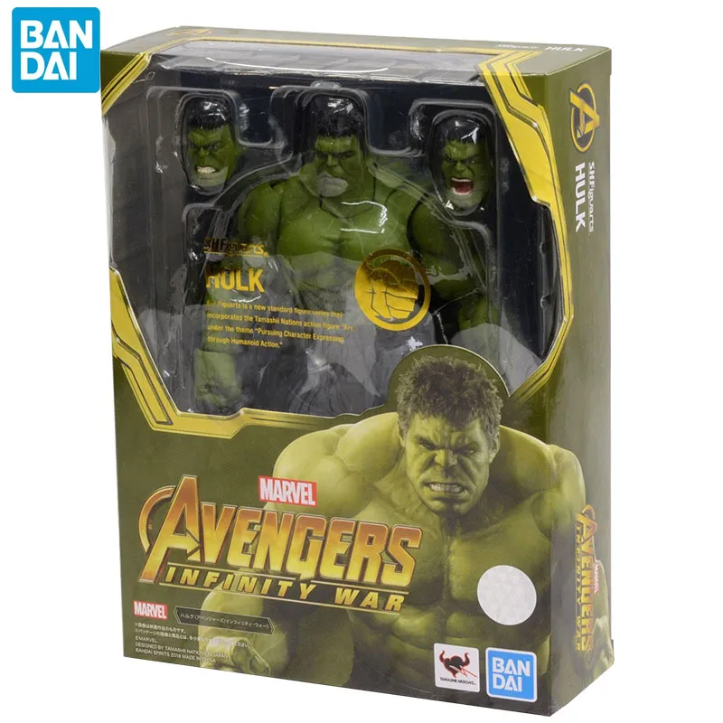 

BANDAI SPIRITS Marvel Hulk Avengers: Infinity War Robert Bruce Banner S.H.Figuarts Action Figure Collectible Model Kit Kids Toys