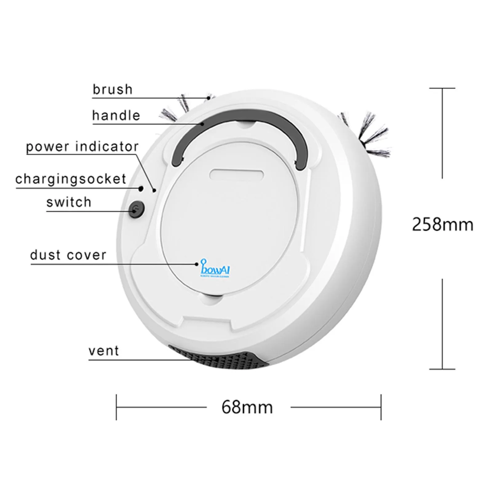 1800pa Multifunctional Smart Floor Cleaner 3in1 Auto Rechargeable Smart Sweeping Robot Dry Wet Sweeping Vacuum Cleaner#g4
1800pa Multifunctional Smart Floor Cleaner 3in1 Auto Rechargeable Smart Sweeping Robot Dry Wet Sweeping Vacuum Cleaner#g4