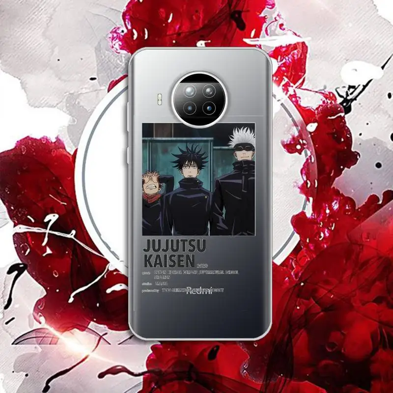 Jujutsu Kaisen Satoru Gojo anime Phone Case Transparent for Xiaomi Redmi note 10 t 8 9 pro lite 11
Jujutsu Kaisen Satoru Gojo anime Phone Case Transparent for Xiaomi Redmi note 10 t 8 9 pro lite 11