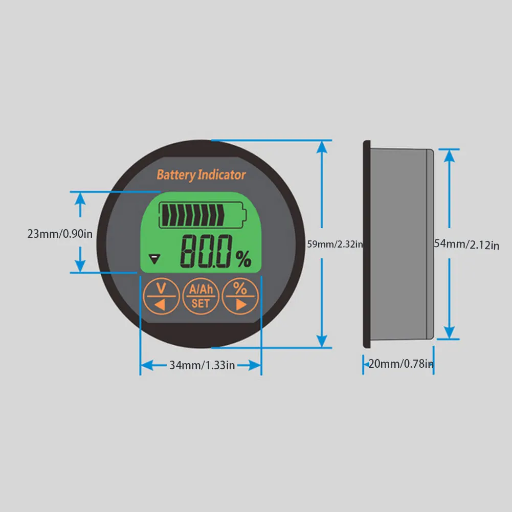 DC 8-120V 50A 100A Battery Tester Voltage Current Meter Battery Capacity Monitor Indicator Ammeter Voltmeter Battery Meter
DC 8-120V 50A 100A Battery Tester Voltage Current Meter Battery Capacity Monitor Indicator Ammeter Voltmeter Battery Meter