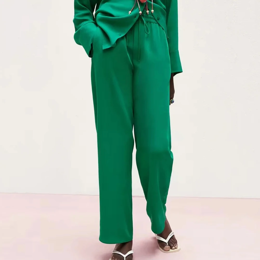 2021 Summer Long Women Pants Simple Elegant Waist Slim Female Fashion Casual Straight Solid Loose Full Length Trousers
2021 Summer Long Women Pants Simple Elegant Waist Slim Female Fashion Casual Straight Solid Loose Full Length Trousers