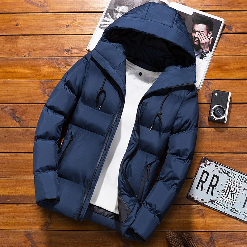 Winter Mens Jacket Fashion Solid Color Thick Coat Warm Parkas Men Windproof Casual Outwear Korean Loose Hooded Coats Clothing
Winter Mens Jacket Fashion Solid Color Thick Coat Warm Parkas Men Windproof Casual Outwear Korean Loose Hooded Coats Clothing