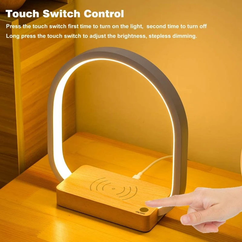 LED Table Light Desk Lamp Modern Wireless Charging Press Control Dimmable Bedside Night Light for Kids Bedroom Home Room
LED Table Light Desk Lamp Modern Wireless Charging Press Control Dimmable Bedside Night Light for Kids Bedroom Home Room
