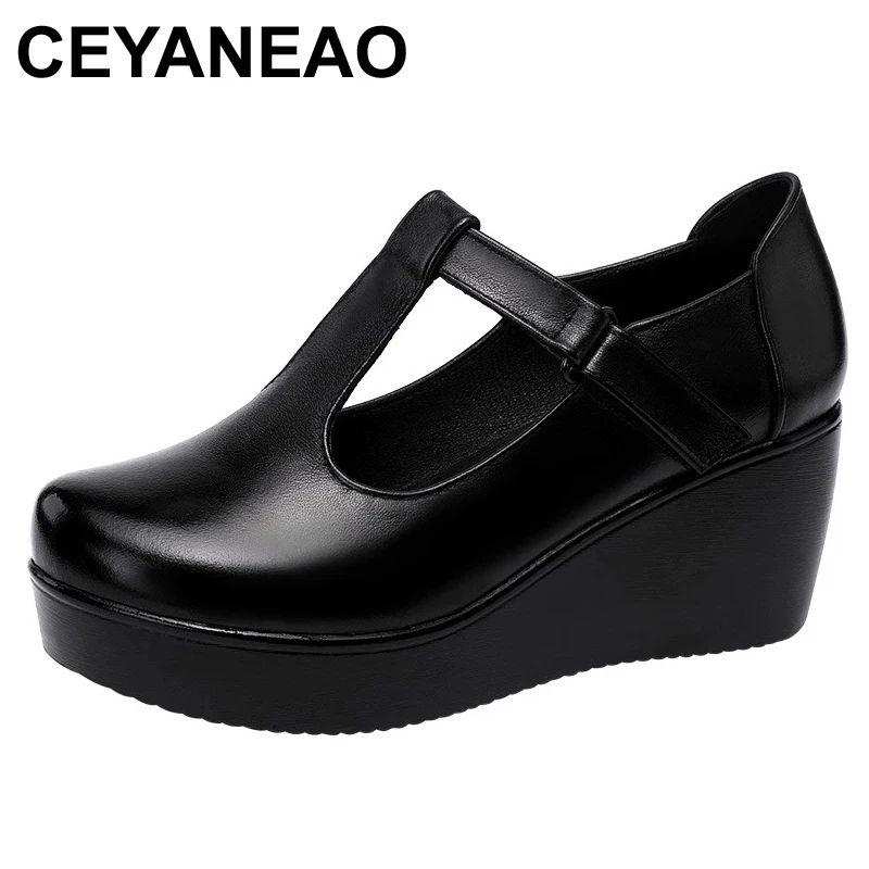 Туфли CEYANEAOStrap из лакированной кожи на танкетке для женщин, Осенняя обувь на высоком каблуке, женская обувь на платформе, танцевальная обувь для матерей, женская обувь
Туфли CEYANEAOStrap из лакированной кожи на танкетке для женщин, Осенняя обувь на высоком каблуке, женская обувь на платформе, танцевальная обувь для матерей, женская обувь