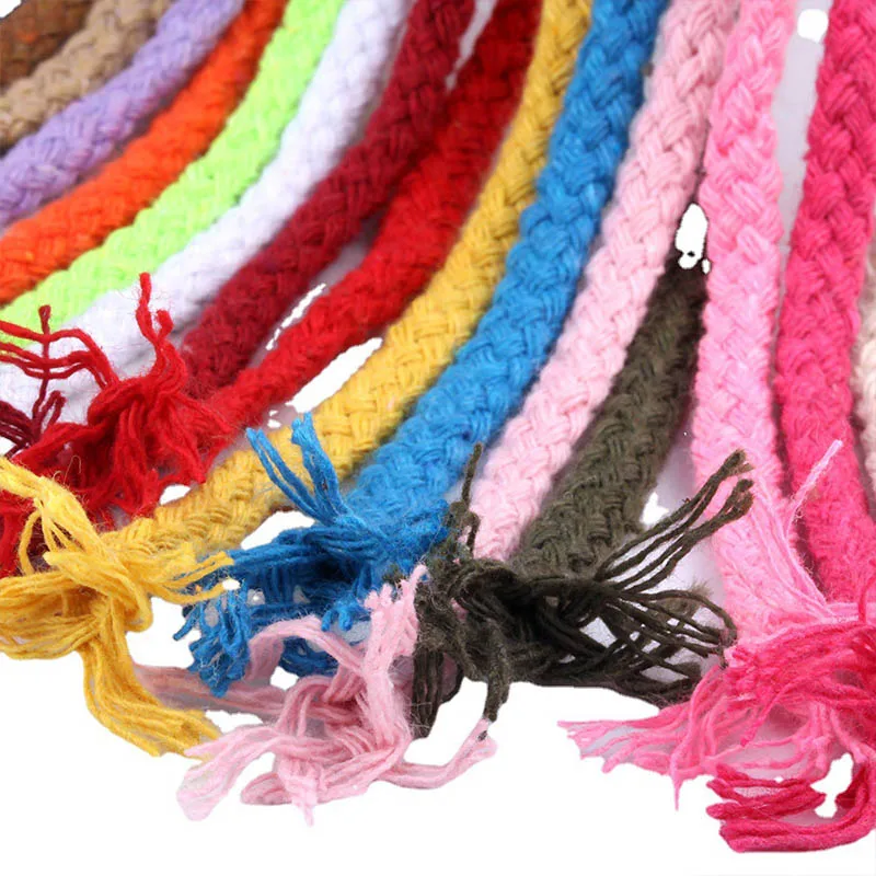 80Meters/lot Cotton Cord 5mm Color 8-strand Twisted Hollow Cotton Rope For Bag Home Decor DIY Handmade Craft Accessories
80Meters/lot Cotton Cord 5mm Color 8-strand Twisted Hollow Cotton Rope For Bag Home Decor DIY Handmade Craft Accessories