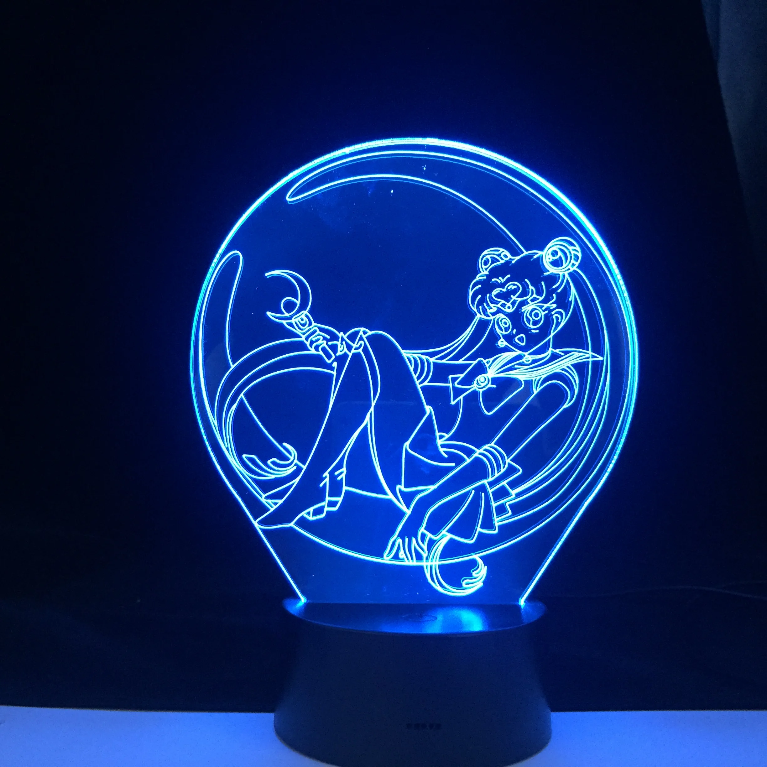 Sailor Moon Anime light 3D LED Lamp 16 Colors Changing Night Light Cool Girl Children Bedroom Decoration Gift Remote Control Toy
Sailor Moon Anime light 3D LED Lamp 16 Colors Changing Night Light Cool Girl Children Bedroom Decoration Gift Remote Control Toy