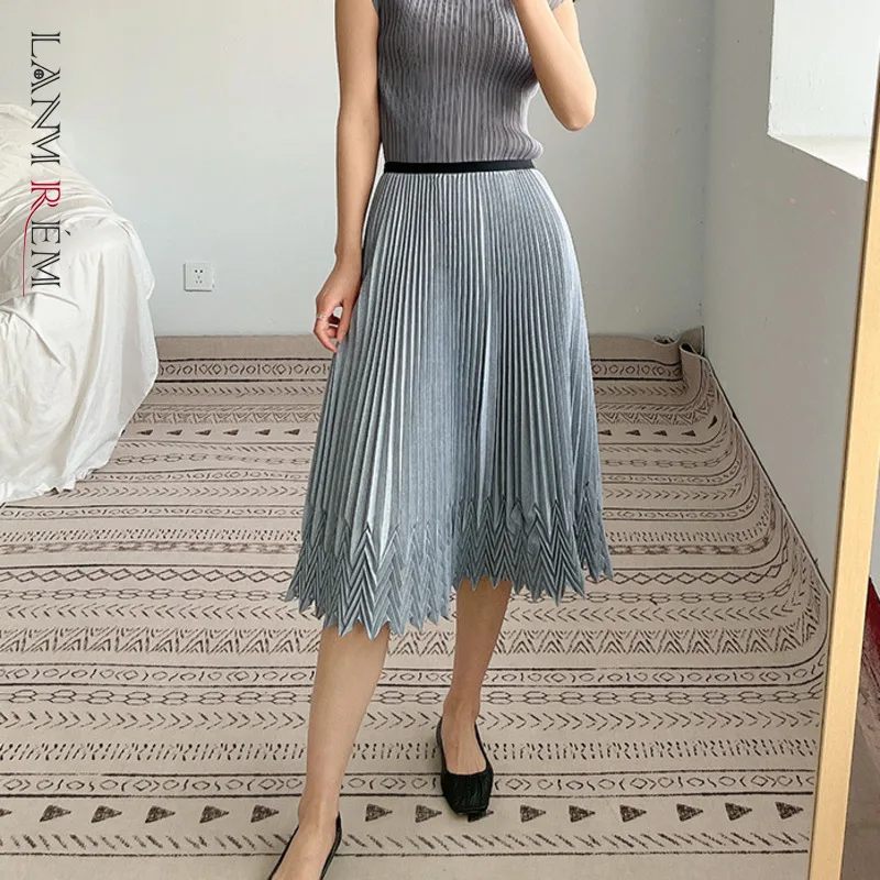 LANMREM Handmade Pleated Skirt Women's High Waist Thin 2022 Summer New Elastic Tassel Vintage Skirts Female Elegant 2D6053
LANMREM Handmade Pleated Skirt Women's High Waist Thin 2022 Summer New Elastic Tassel Vintage Skirts Female Elegant 2D6053