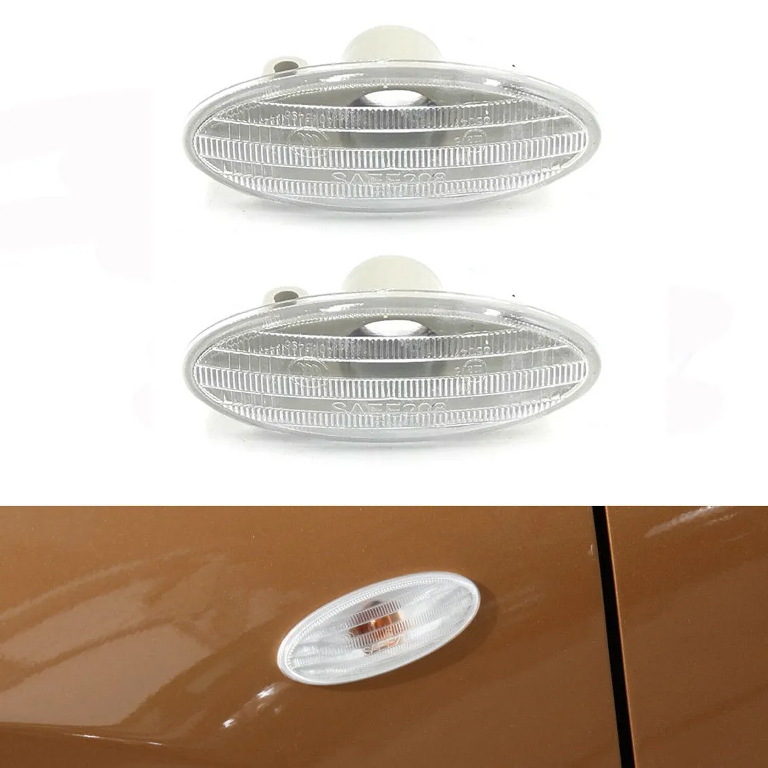 2X Side Turn Signal Light Cover Fender Marker Fit For Nissan MARCH III Cube JUKE (F15) Note DUALIS X-TRAIL (T31) 2.0 Durable
2X Side Turn Signal Light Cover Fender Marker Fit For Nissan MARCH III Cube JUKE (F15) Note DUALIS X-TRAIL (T31) 2.0 Durable
