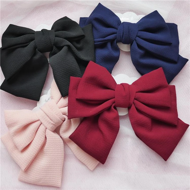 1PC Hair Spring Clip Large Bow Knot Duckbill Hairpins Cloth Accessories Barrette Korean Women Girls Ponytail Elegant Headwear
1PC Hair Spring Clip Large Bow Knot Duckbill Hairpins Cloth Accessories Barrette Korean Women Girls Ponytail Elegant Headwear