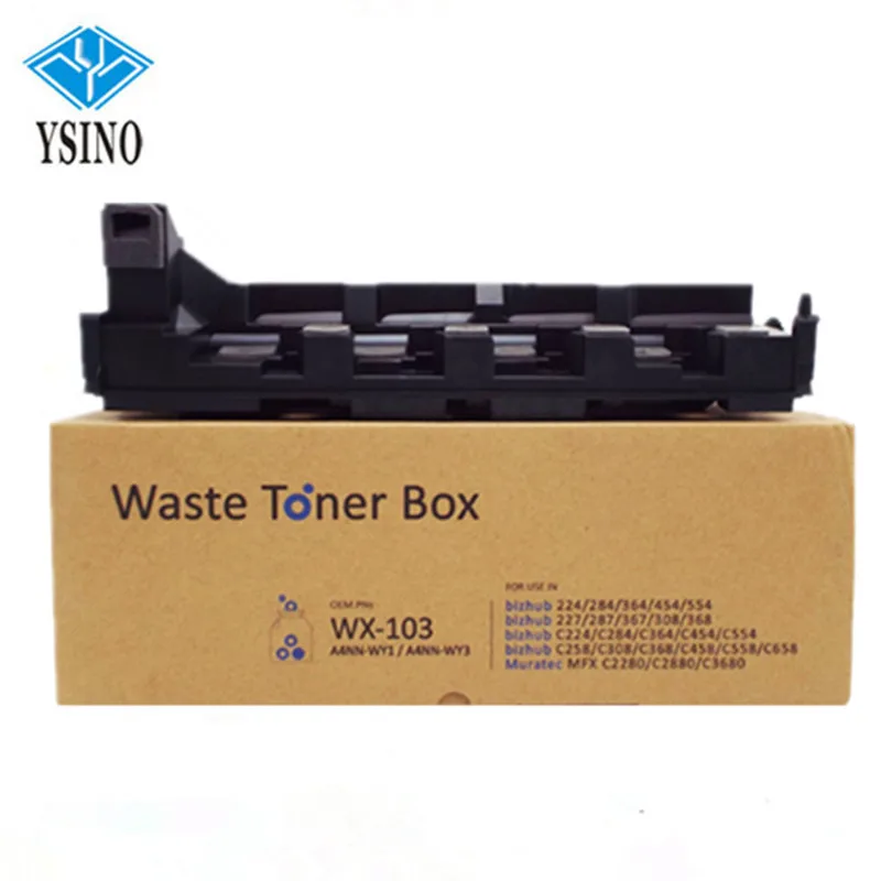 1X WX-103 A4NN-WY3 Waste Toner Bottle Box for Konica Minolta bizhub C224 C258 C284 C308 C364 C368 C454 C458 C554 C558 C658 C221
1X WX-103 A4NN-WY3 Waste Toner Bottle Box for Konica Minolta bizhub C224 C258 C284 C308 C364 C368 C454 C458 C554 C558 C658 C221