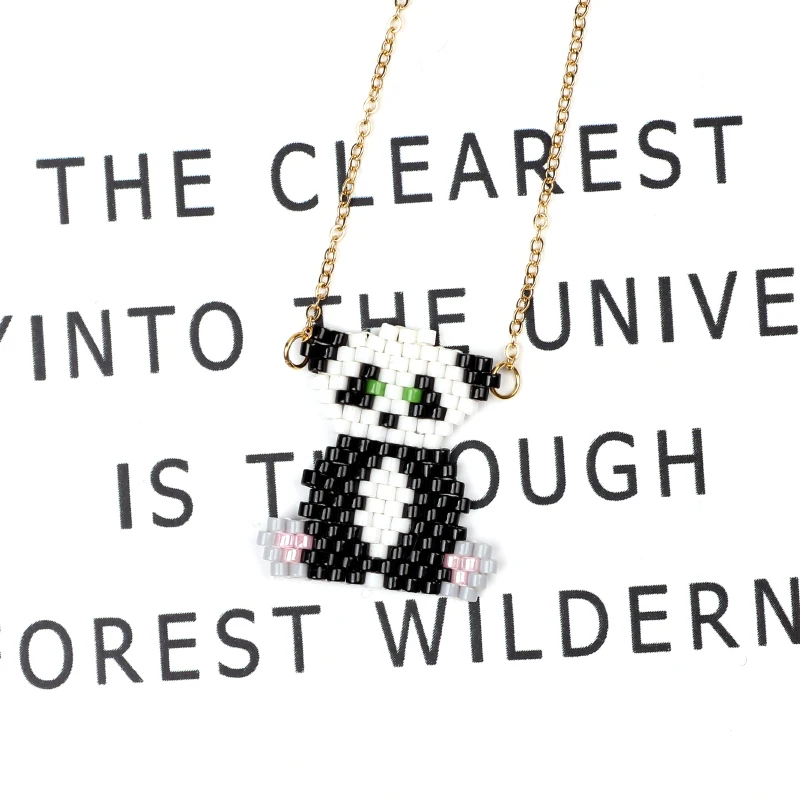 

FAIRYWOO Chinese Panda Necklace Animals Jewelry Gifts For Women Luxury Jewelry Accessories Handmade Statement Necklace Wholesale